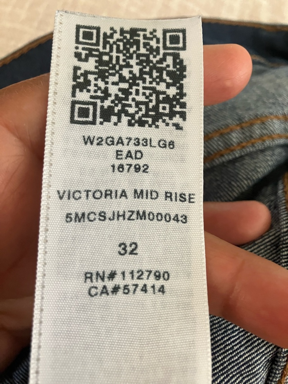 True Religion Victoria Mid Rise Dark Blue Skinny Jeans size 32 - Picture 11 of 15